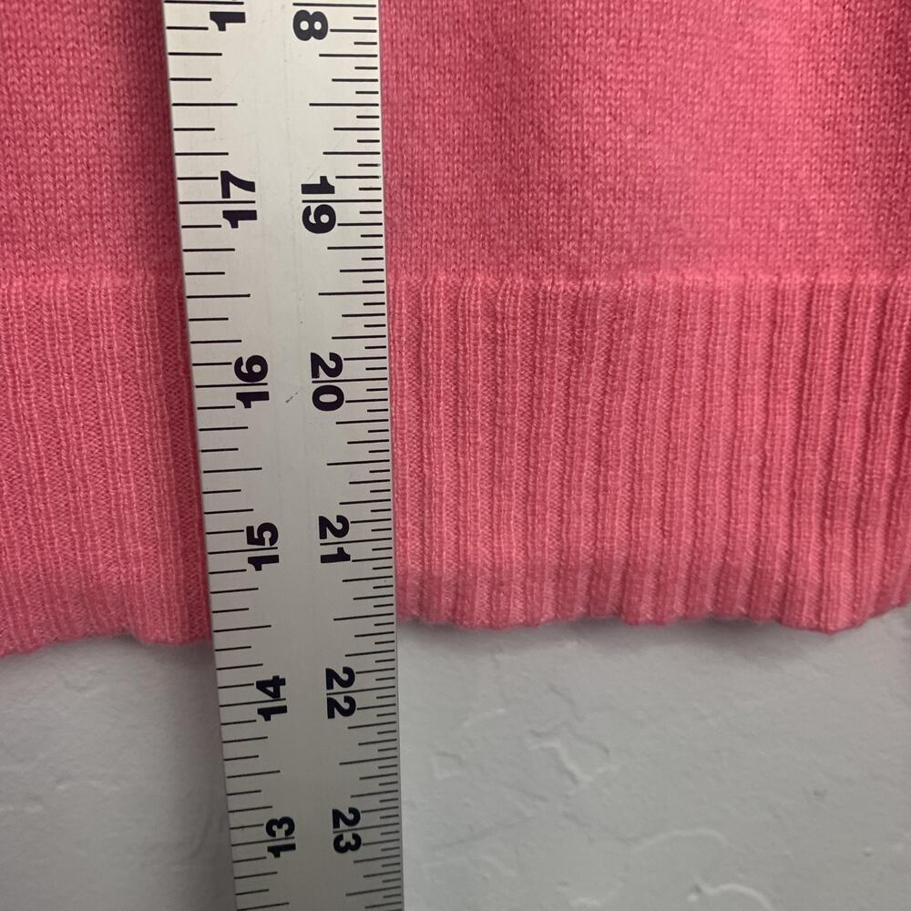J. McLaughlin Sweater Womens Small Pink 100% Cashmere Crewneck Pullover Knit - Picture 5 of 6